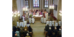 Festgottesdienst zum 50jahrigen Priesterjubiläum von Stadtpfarrer i.R. Geistlichen Rat Ulrich Trzeciok (Foto: Karl-Franz Thiede)